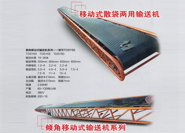 移动式散袋两用输送机